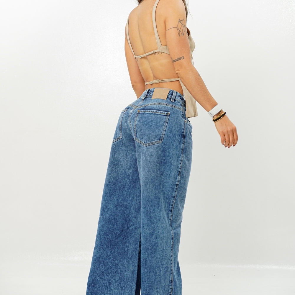 
                      
                         Women's Low Rise Wide Leg  ALIEN Jeans
                      
                    