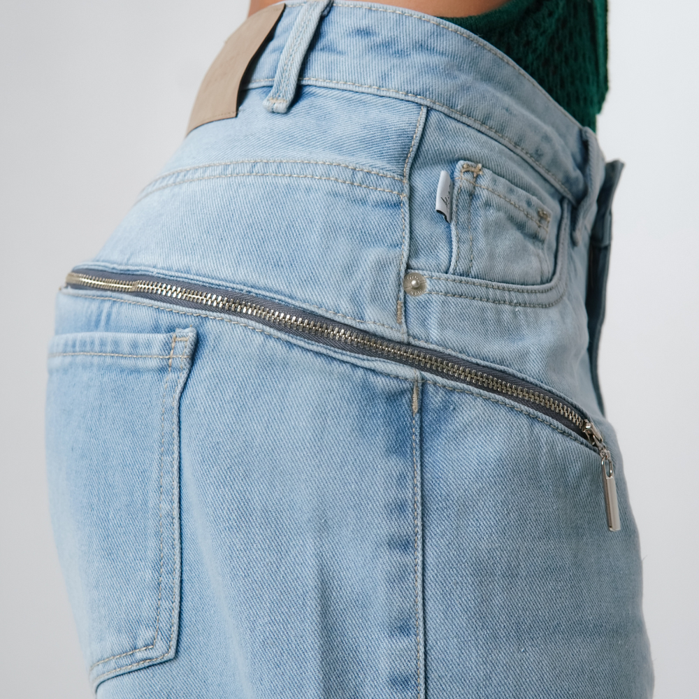 
                      
                        Women's Mid Waist Baggy Jeans
                      
                    