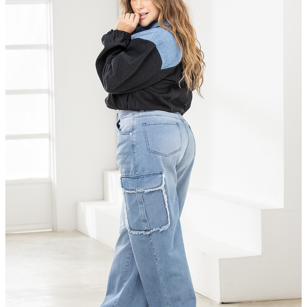 Soho - Women's Bomber Denim Jacket