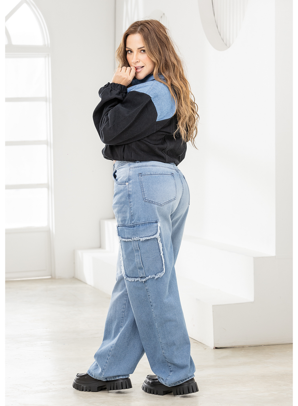 Soho - Women's Bomber Denim Jacket