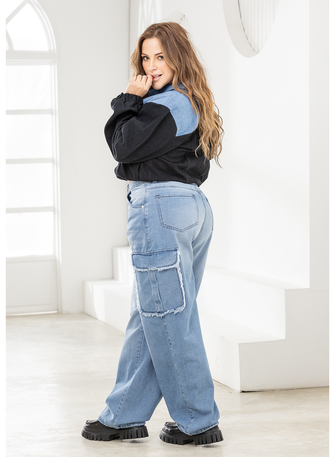 Soho - Women's Bomber Denim Jacket