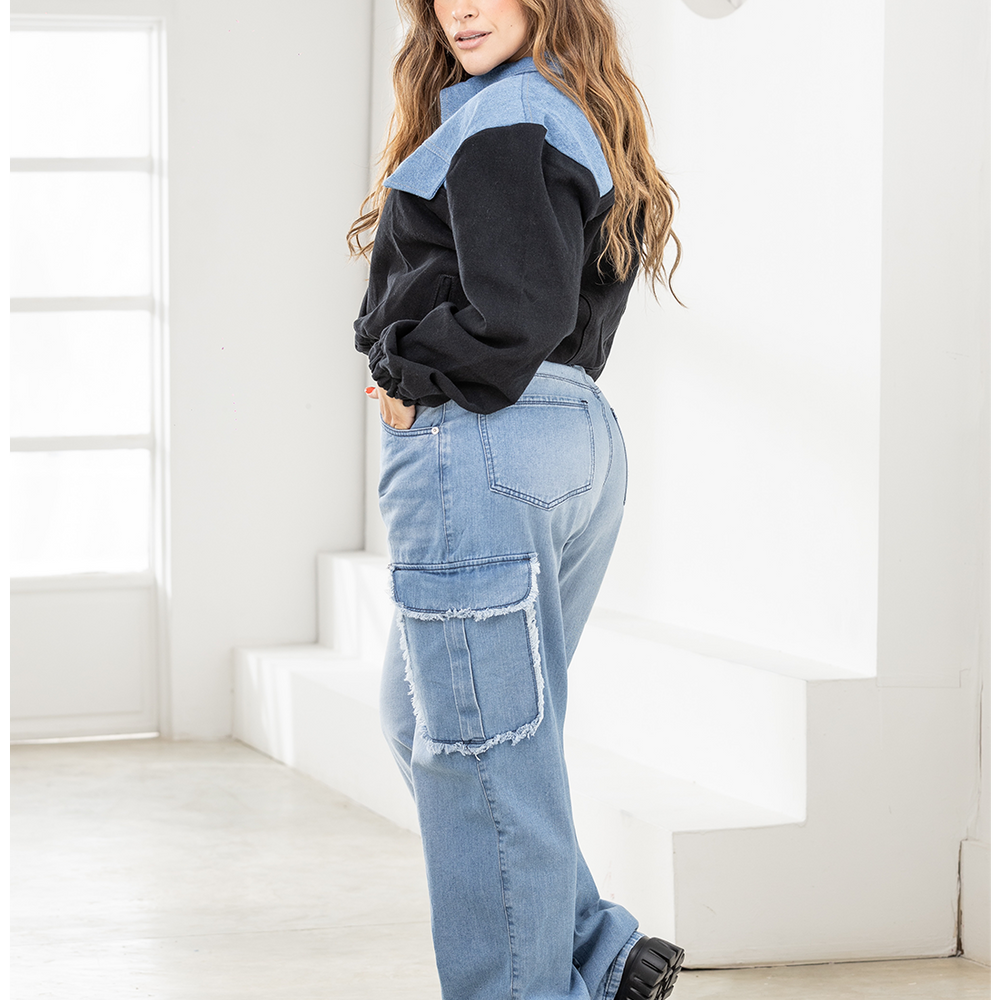
                      
                        Soho - Women's Bomber Denim Jacket
                      
                    