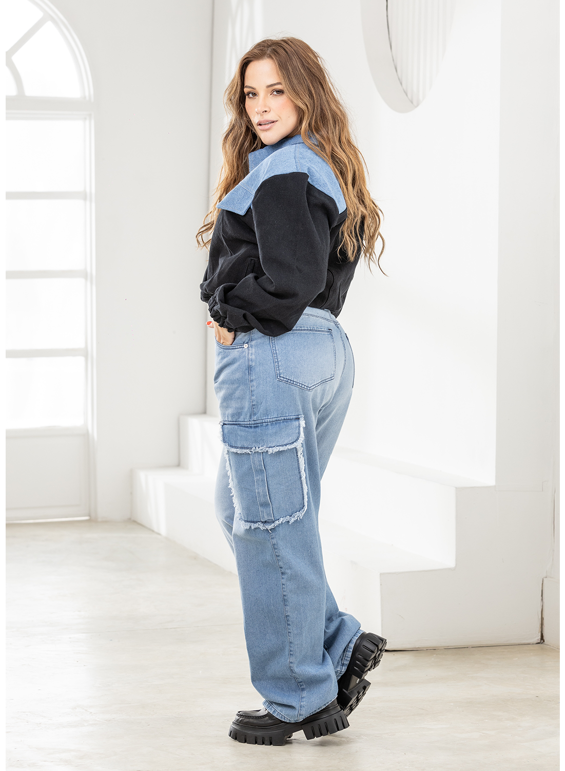 Soho - Women's Bomber Denim Jacket