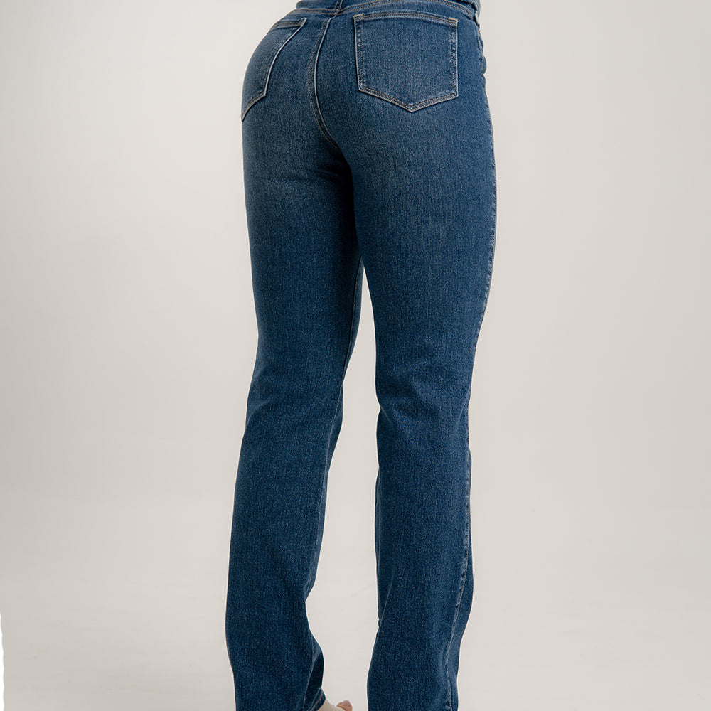 
                      
                        Mid Rise Mom Straight Jeans
                      
                    