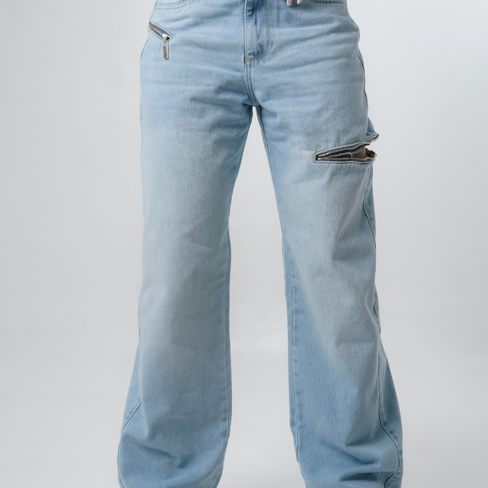 
                      
                        Women's Mid Waist Baggy Jeans
                      
                    