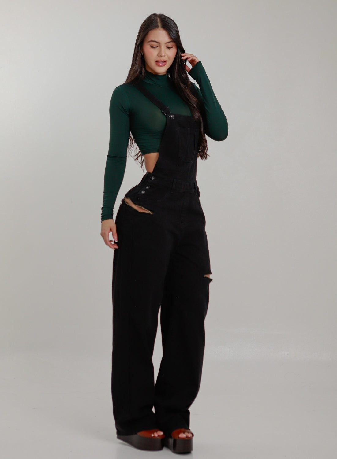 Women's Sleeveless Denim Jumpsuit Alien Jeans Colombia