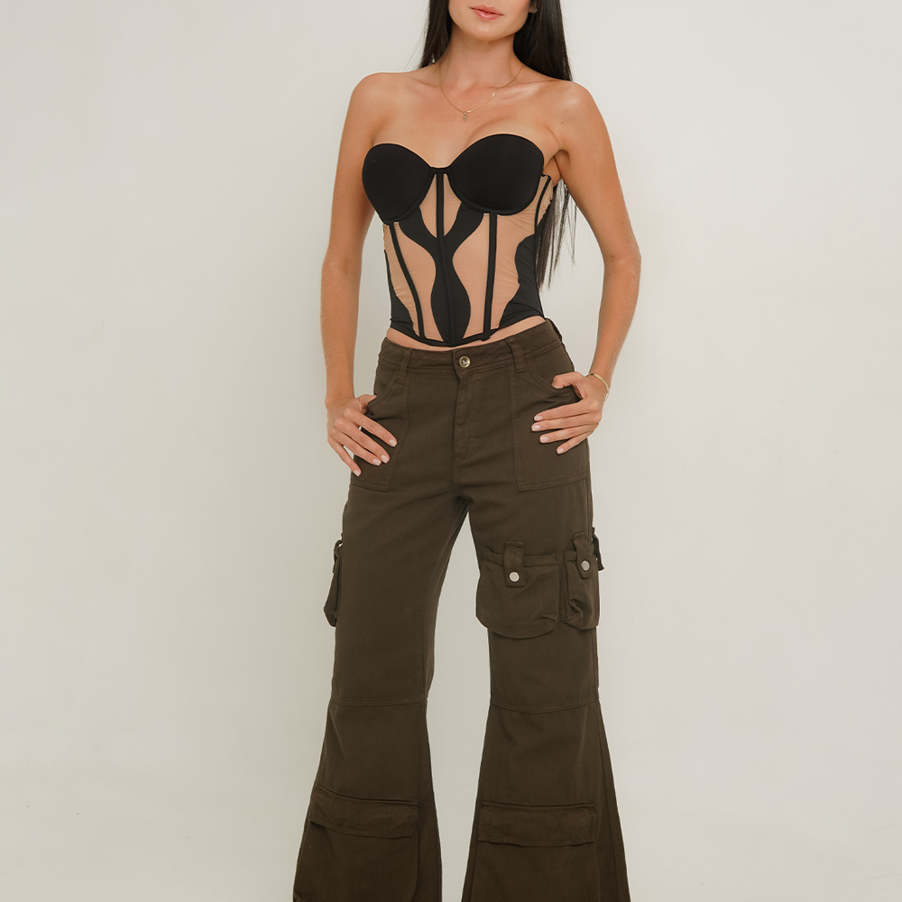 
                      
                        Women's Low Rise Cargo Jeans
                      
                    