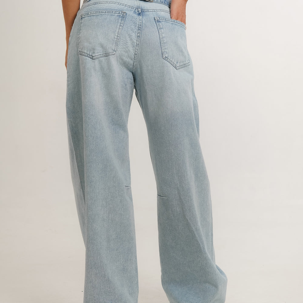 
                      
                        Blow Light Blue - Women's Low Rise Flare Jeans
                      
                    