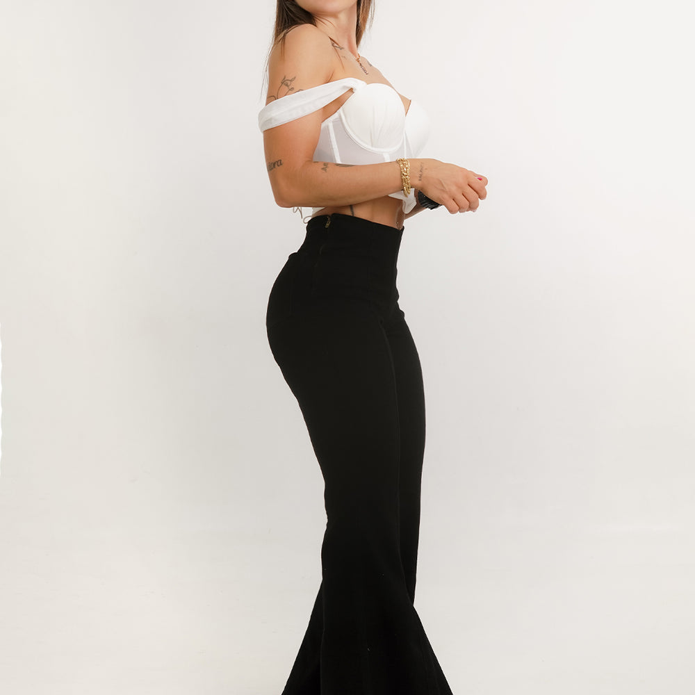 Women's High Rise Palazzo Jeans