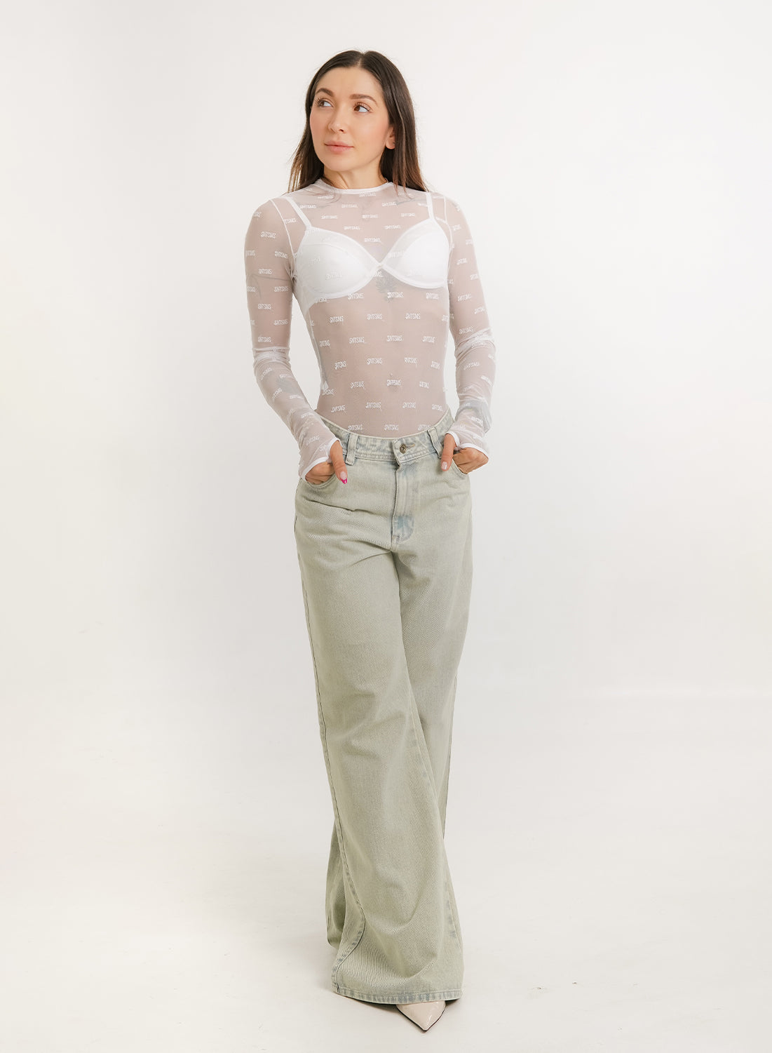 Women's Low Rise Wide Leg Jeans
