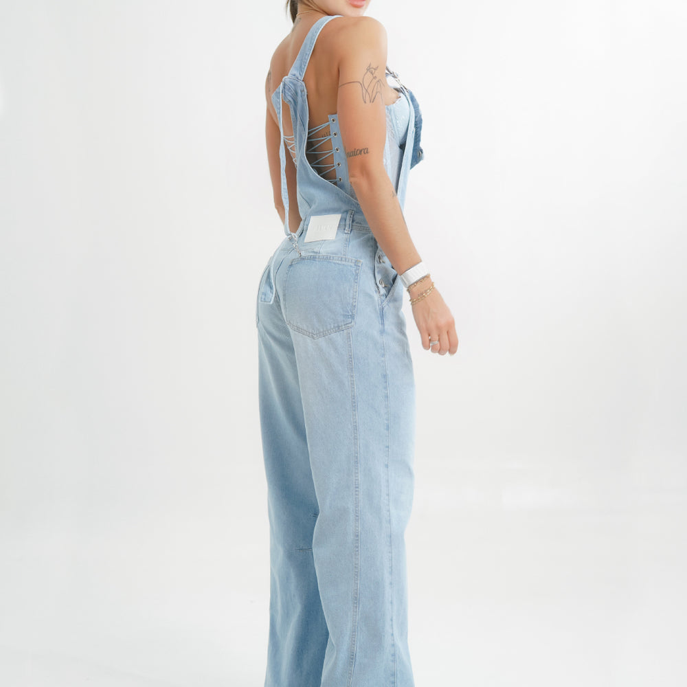 
                      
                        Women's Sleeveless Denim Jumpsuit Alien Jeans Ice blue
                      
                    