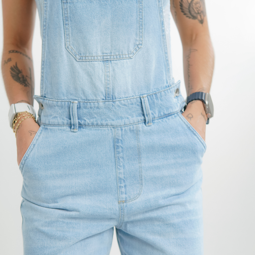 
                      
                        Women's Sleeveless Denim Jumpsuit Alien Jeans Ice blue
                      
                    