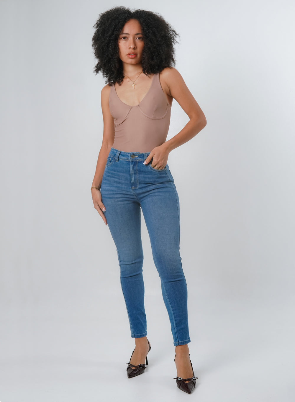 Women's High Rise Skinny Alien Jeans