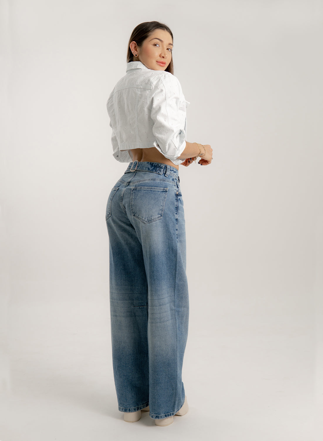 Low Rise Balloon Jeans