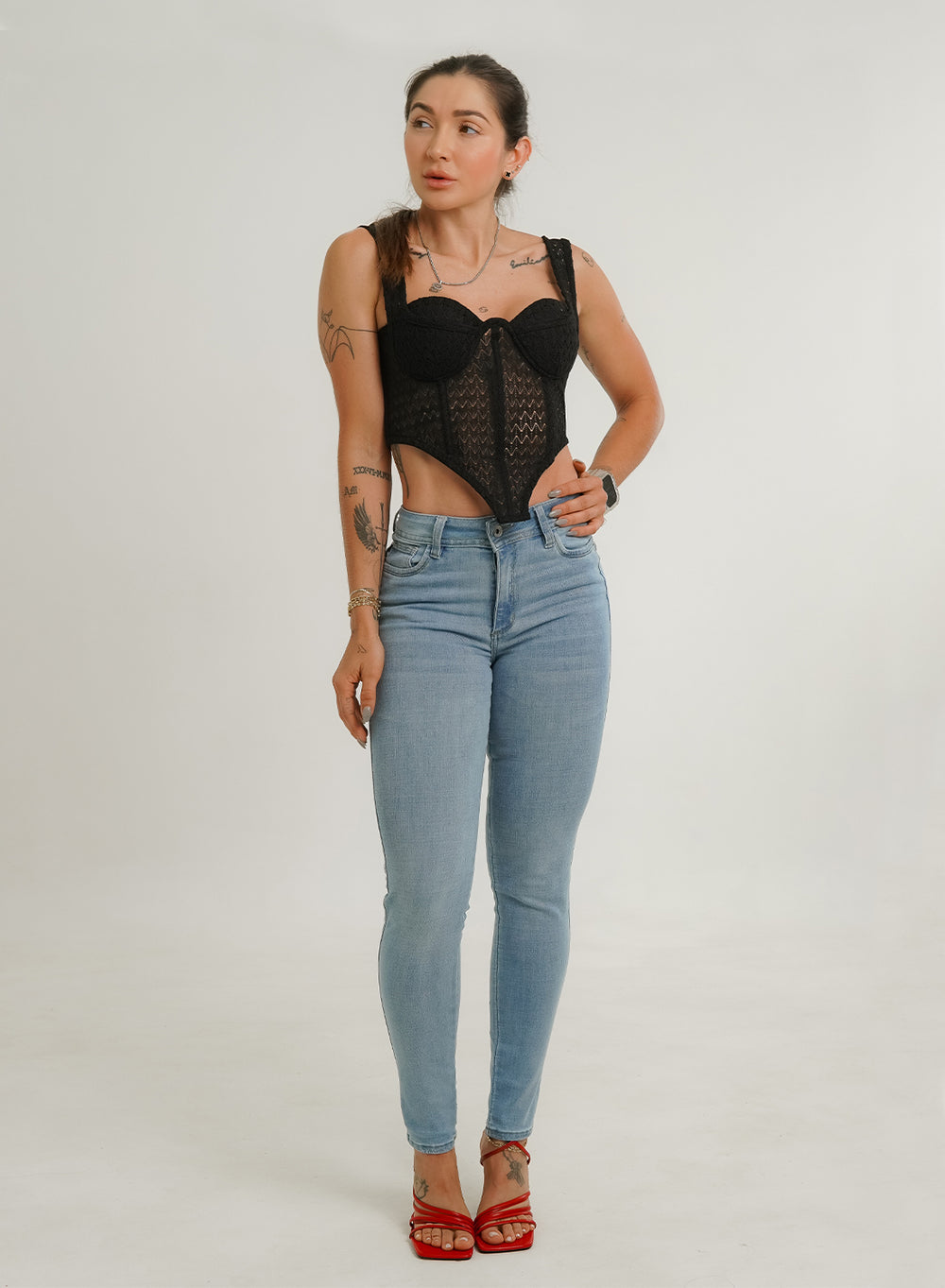 Mid Rise Skinny Jeans