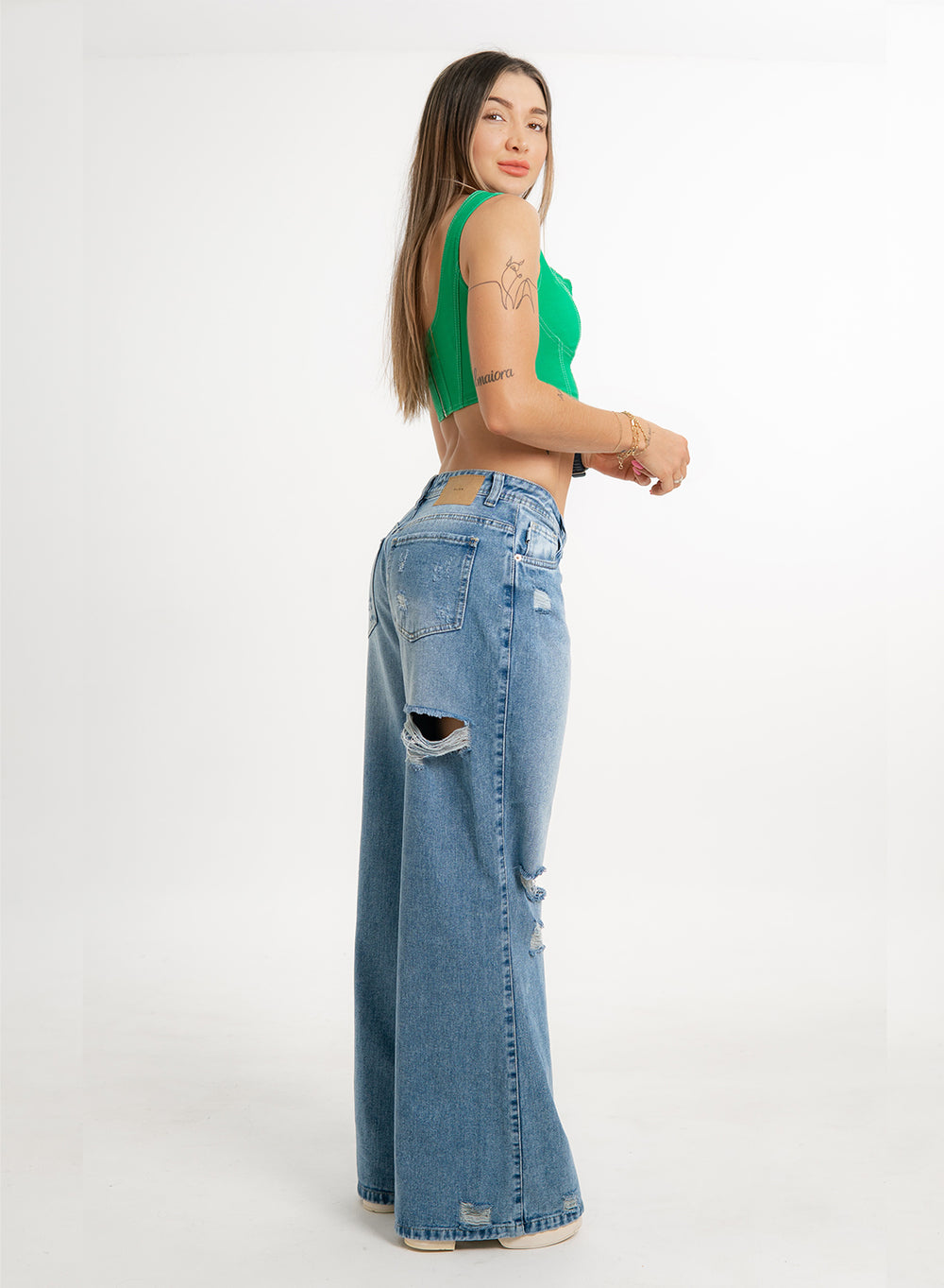 Low Rise Flare Jeans