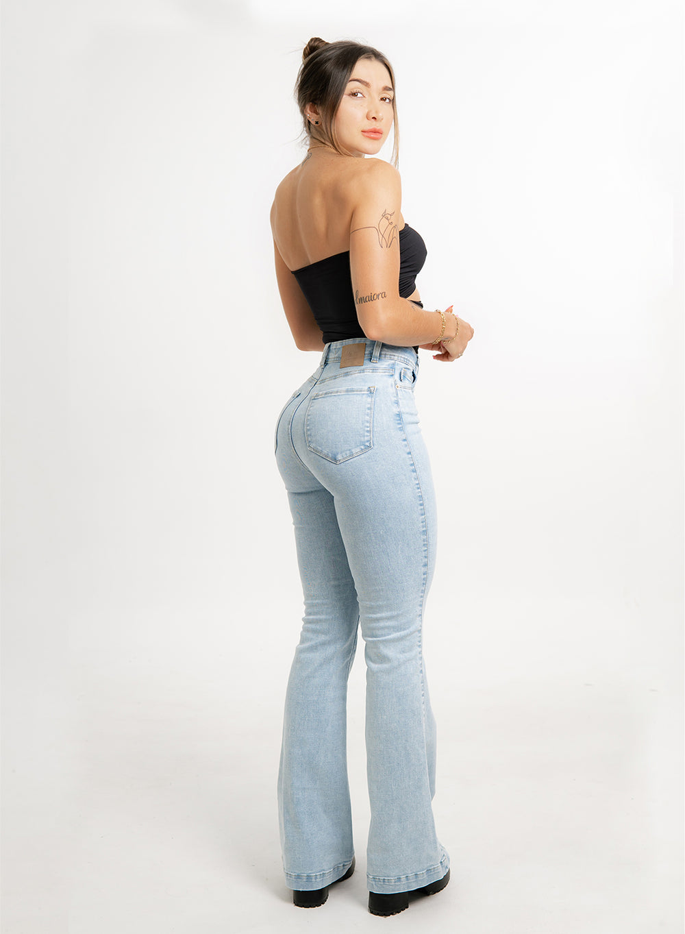 High Rise Bootcut Jeans