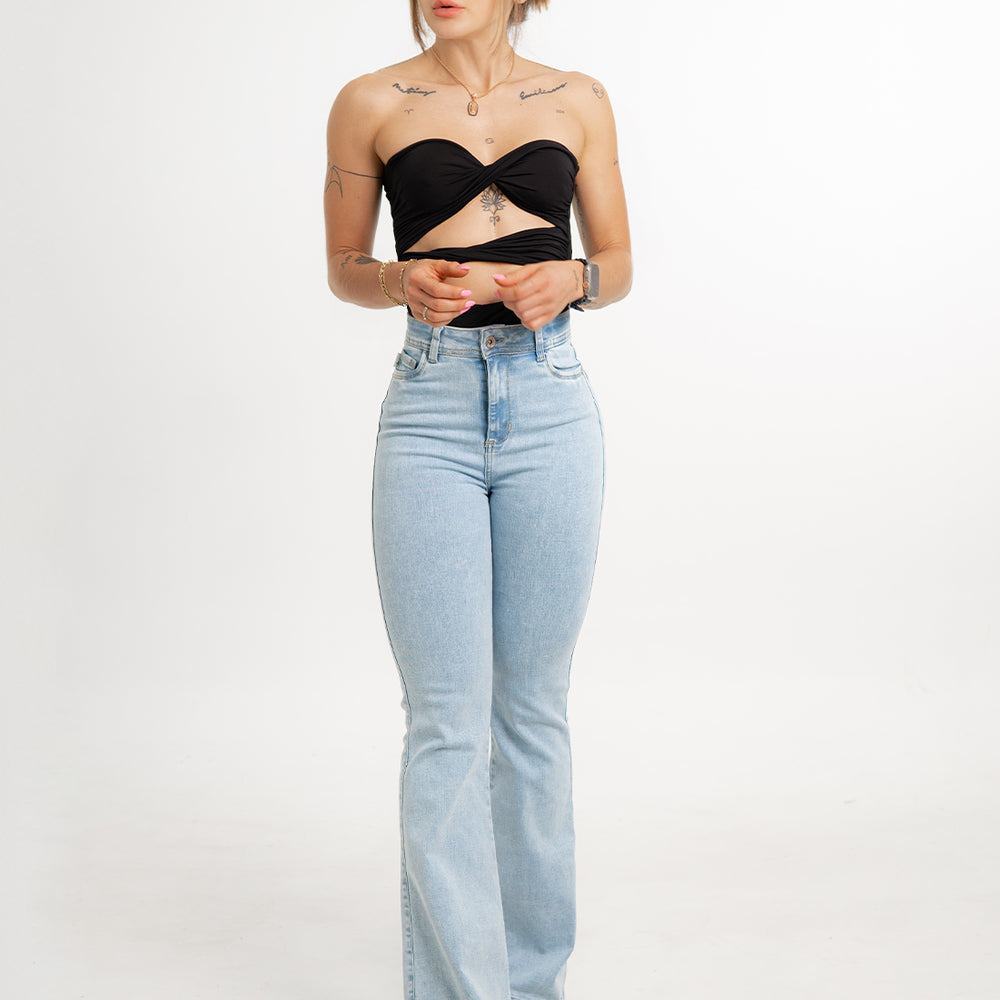 High Rise Bootcut Jeans