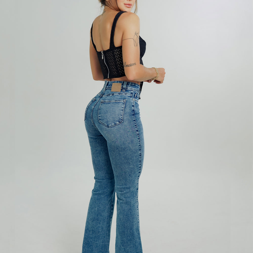 High Rise Bootcut Jeans