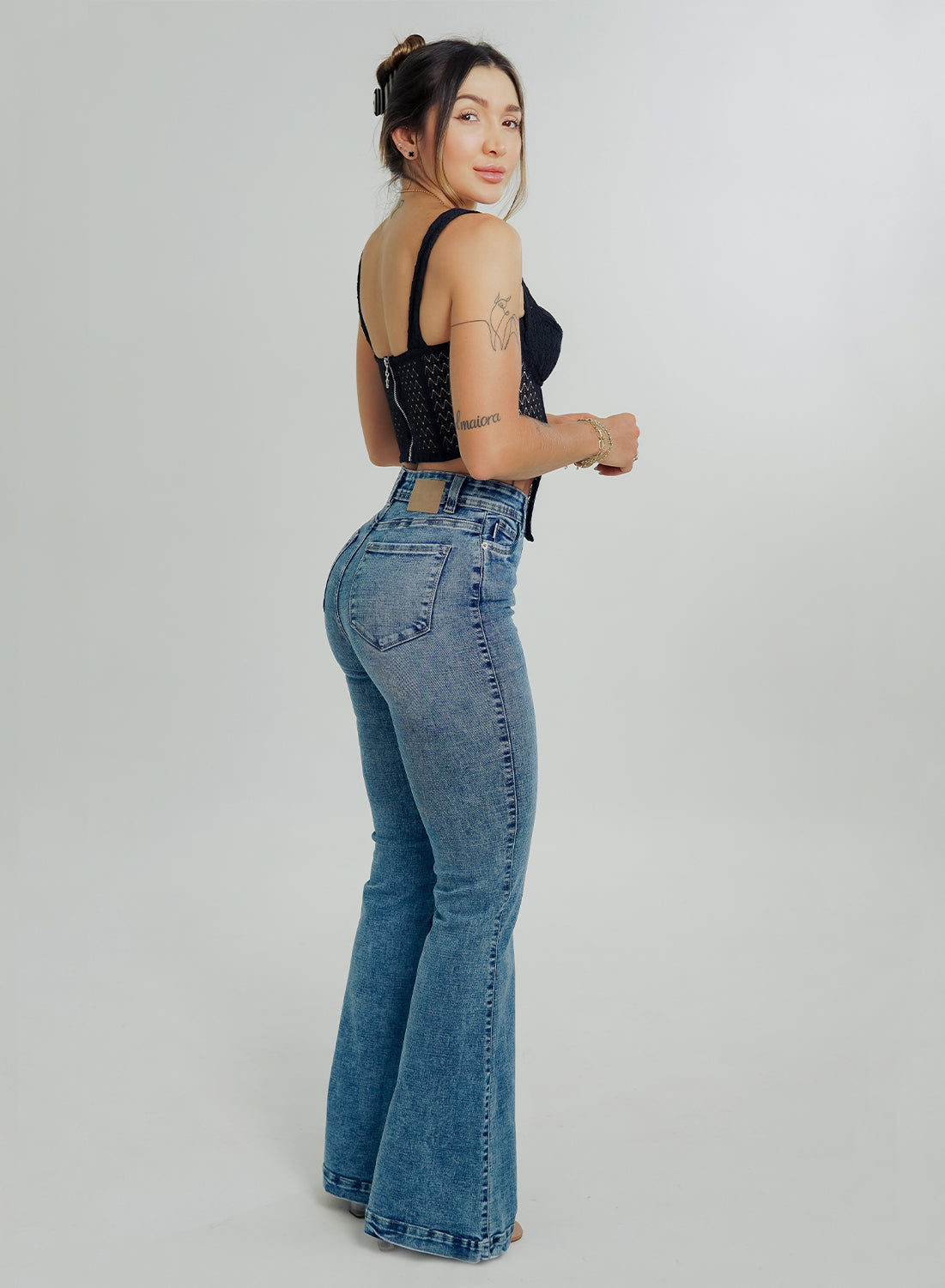High Rise Bootcut Jeans