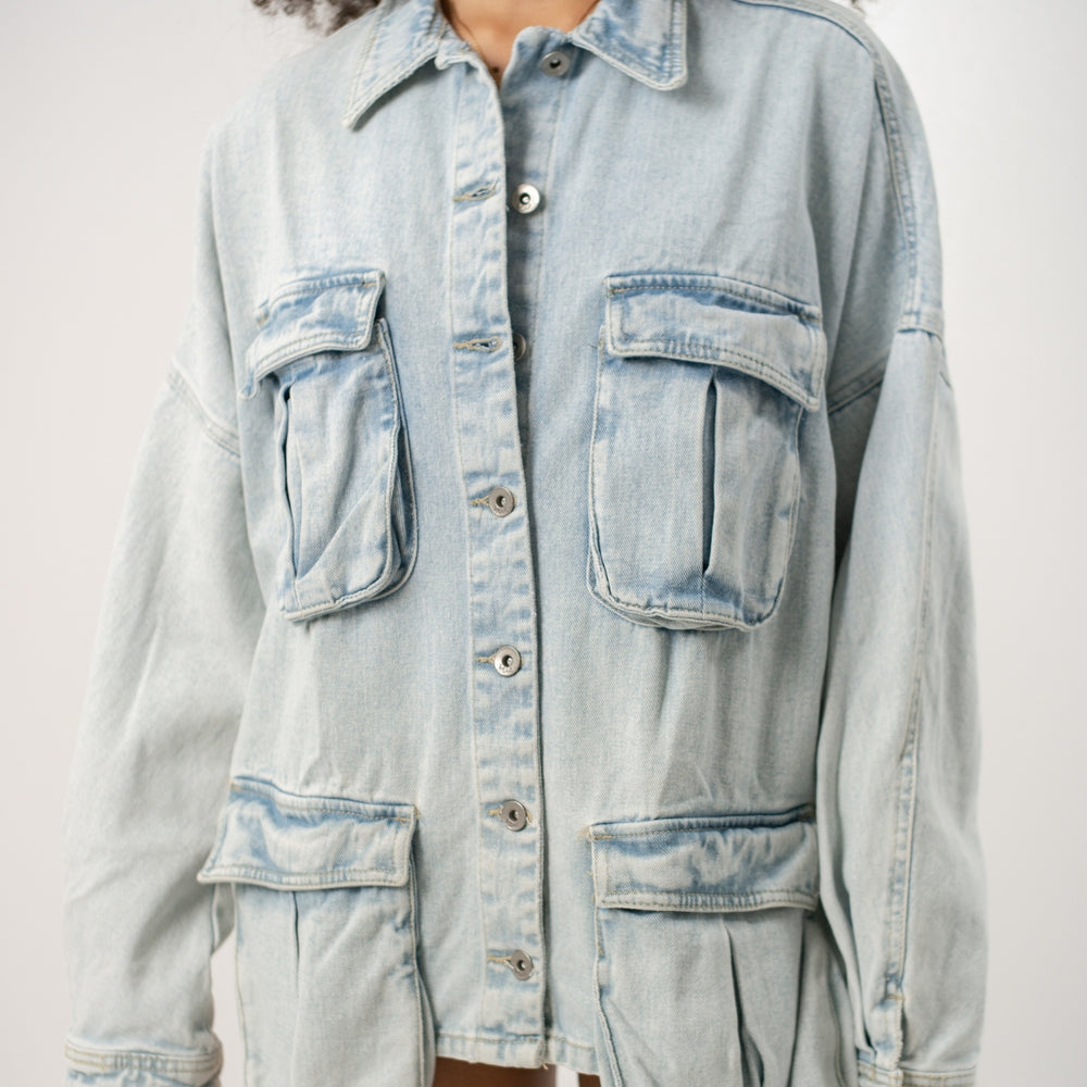 Carl - Women's Oversized Denim Jacket