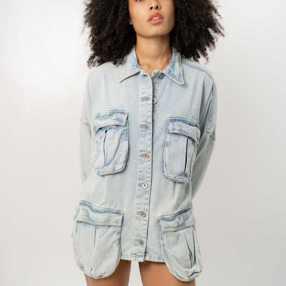
                      
                        Carl - Women's Oversized Denim Jacket
                      
                    