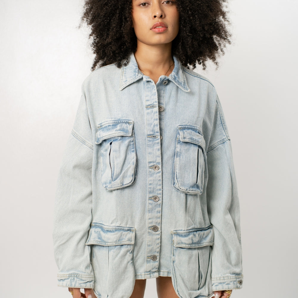 Carl - Women's Oversized Denim Jacket