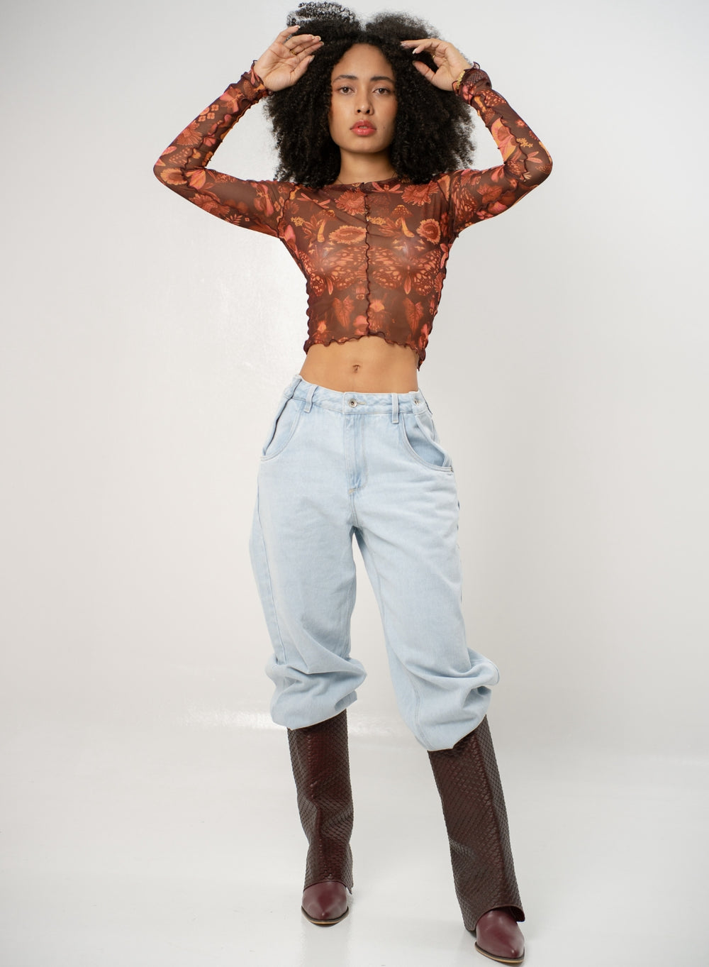 Women's Low Rise Boyfriend Alien Jeans