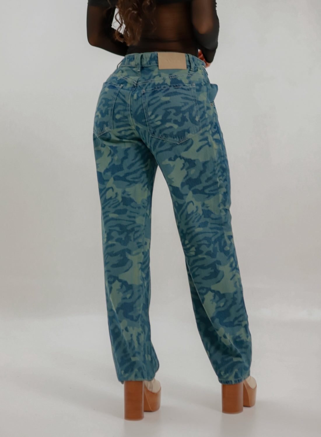 Women's Low Rise Boyfriend Jeans CAMO LASSER