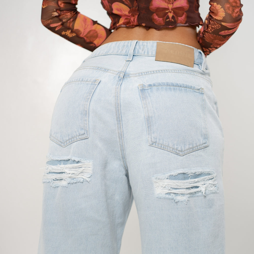 Women's Low Rise Boyfriend Alien Jeans