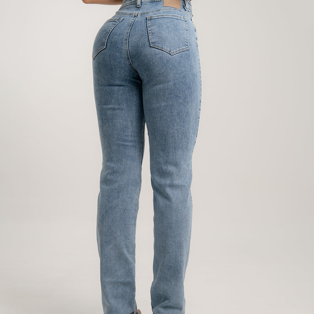 
                      
                        Mid Rise Mom Straight Jeans
                      
                    