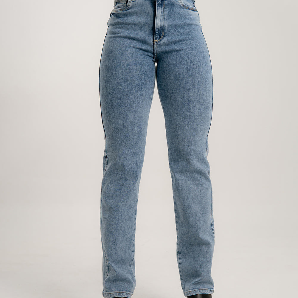 
                      
                        Mid Rise Mom Straight Jeans
                      
                    