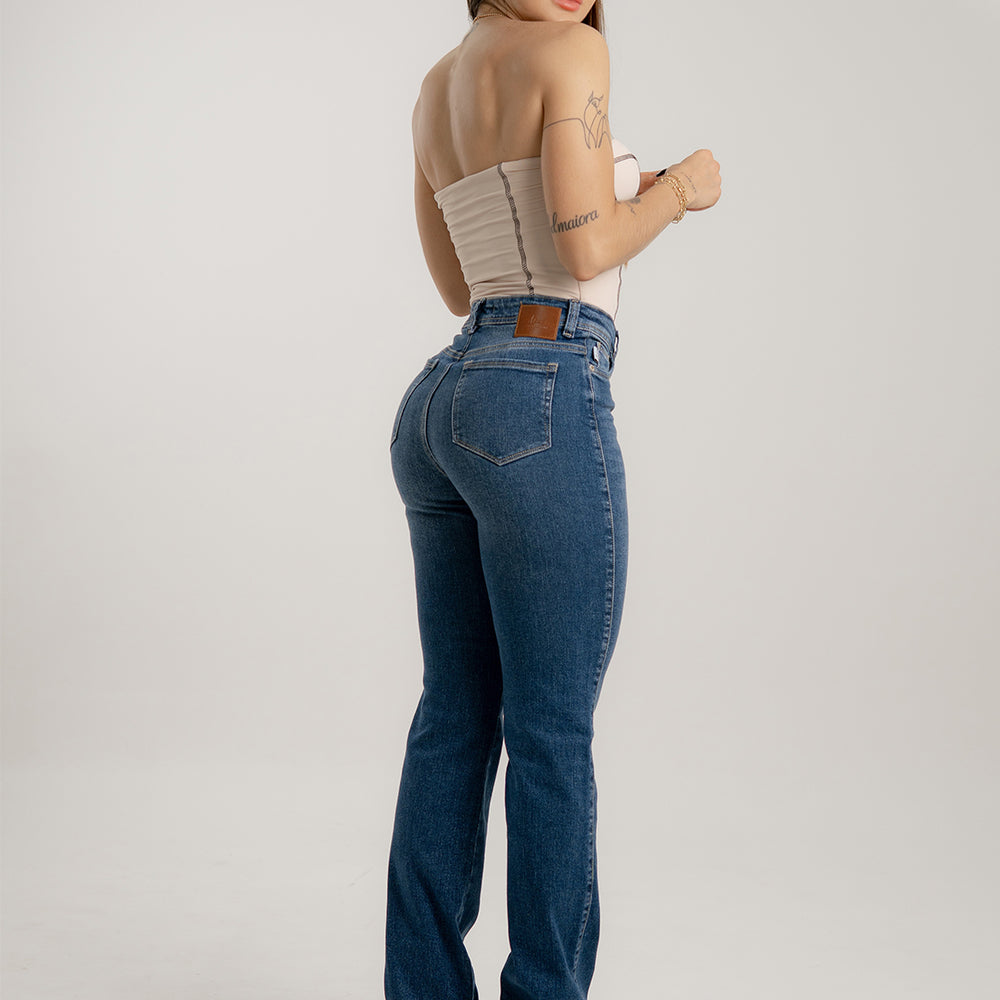 
                      
                        Mid Rise Mom Straight Jeans
                      
                    