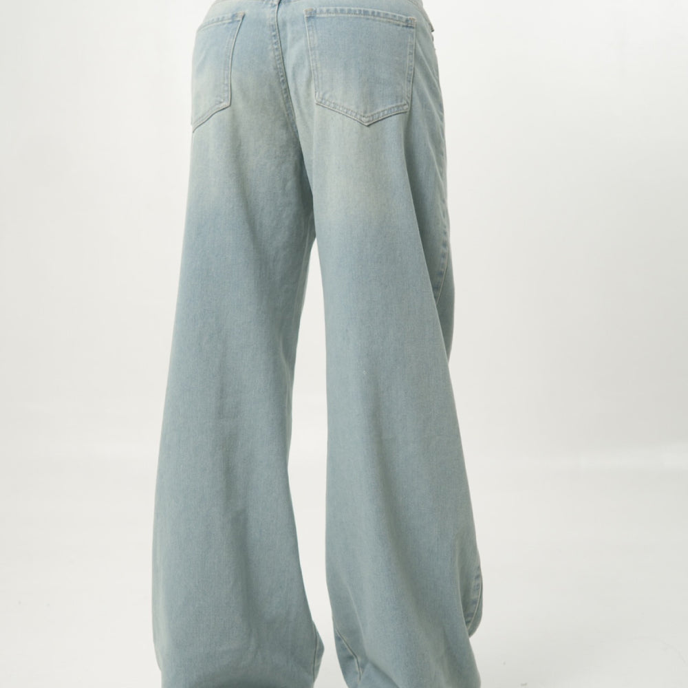 
                      
                        Women's Low Rise light blue Wide Leg Alien Jeans
                      
                    