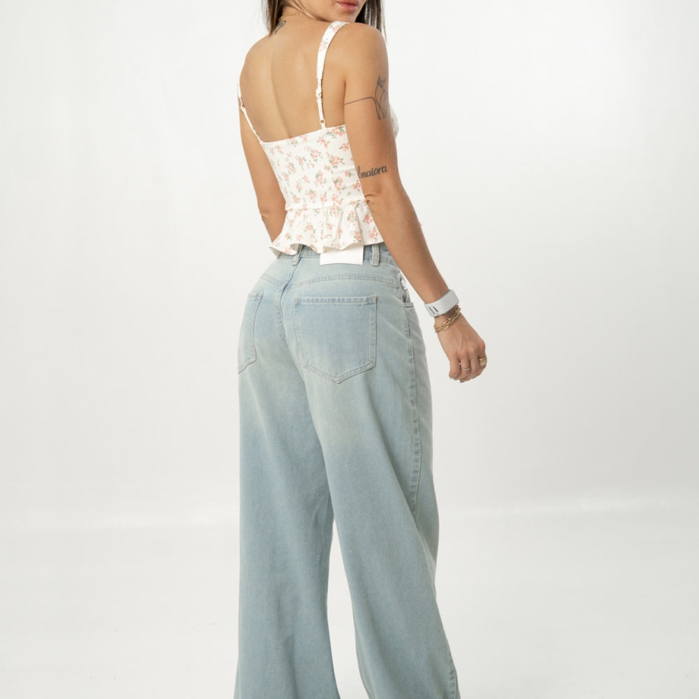
                      
                        Women's Low Rise light blue Wide Leg Alien Jeans
                      
                    