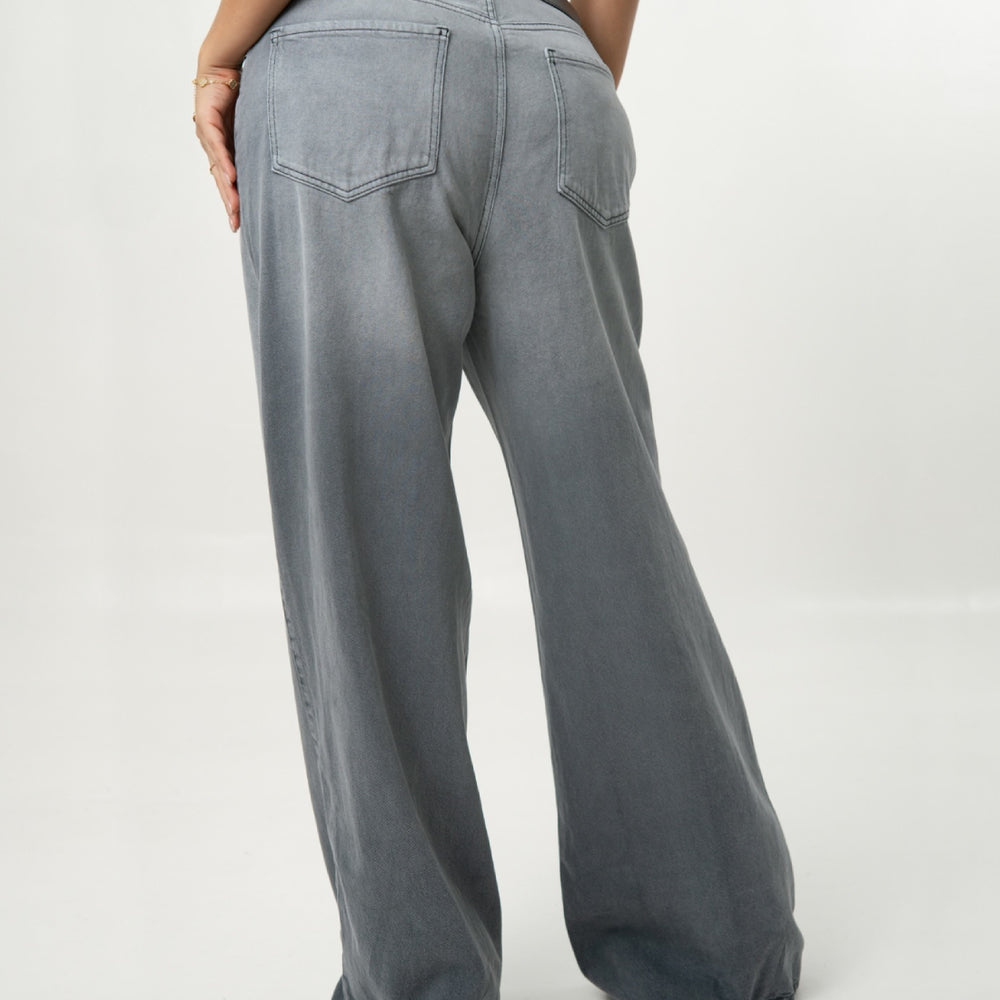 
                      
                        Women's Low Rise GRAY Wide Leg Alien Jeans
                      
                    