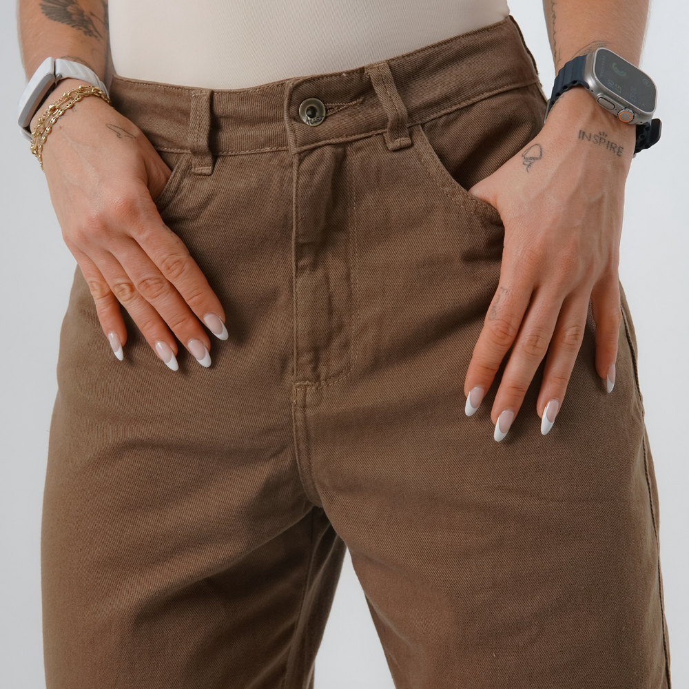 
                      
                        Cora Chocolate - Women's Low Rise Wide Leg Jeans
                      
                    