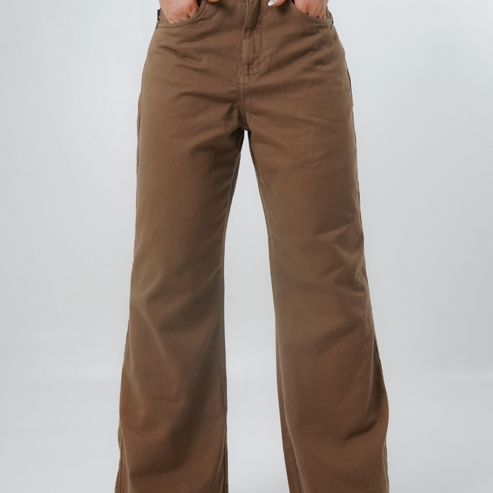 
                      
                        Cora Chocolate - Women's Low Rise Wide Leg Jeans
                      
                    