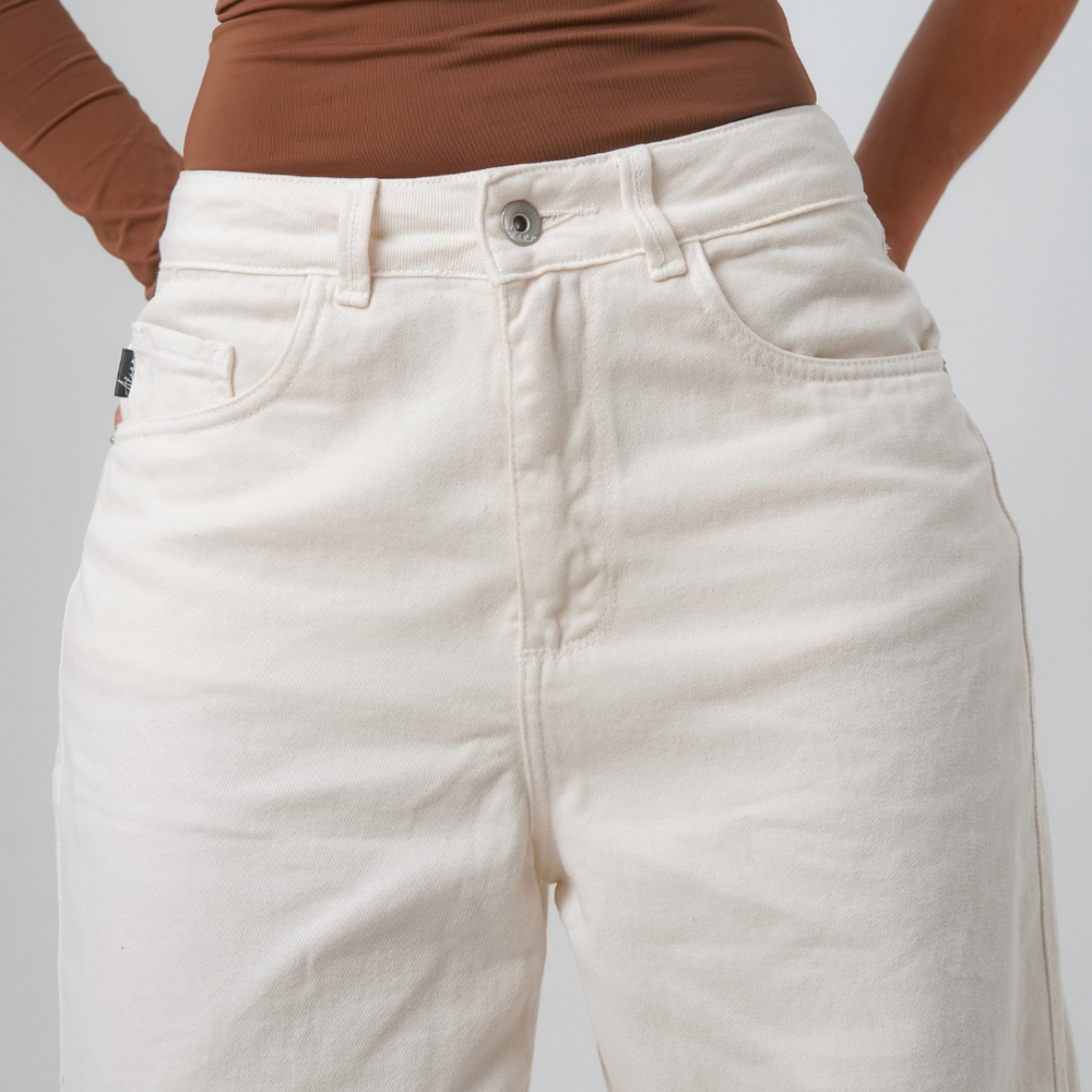
                      
                        Cora Vanilla - Women's Low Rise Wide Leg Jeans
                      
                    
