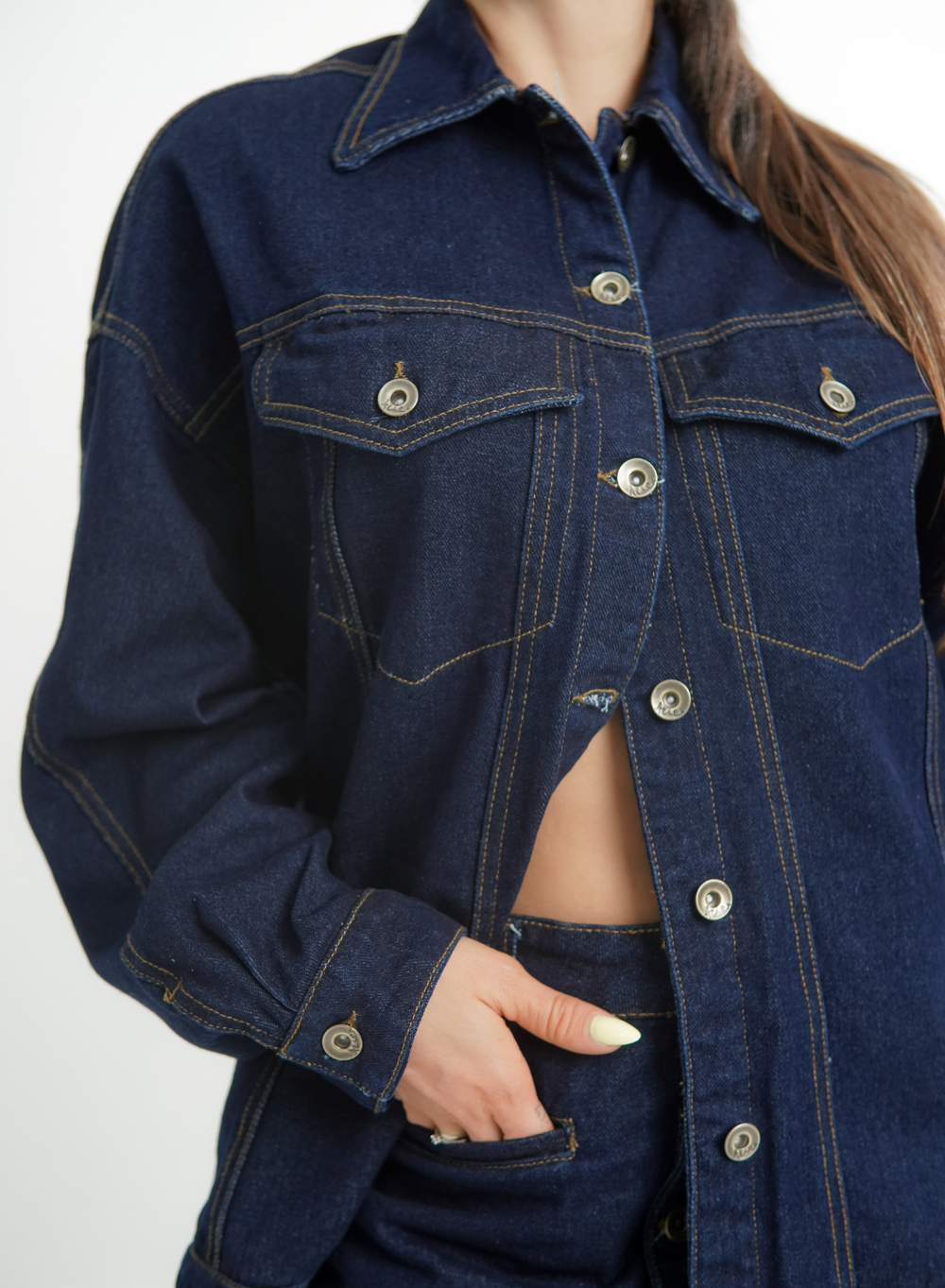  Women's Classic Oversized Denim Jacket