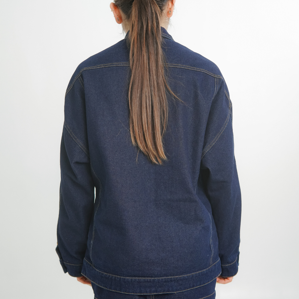 
                      
                         Women's Classic Oversized Denim Jacket
                      
                    