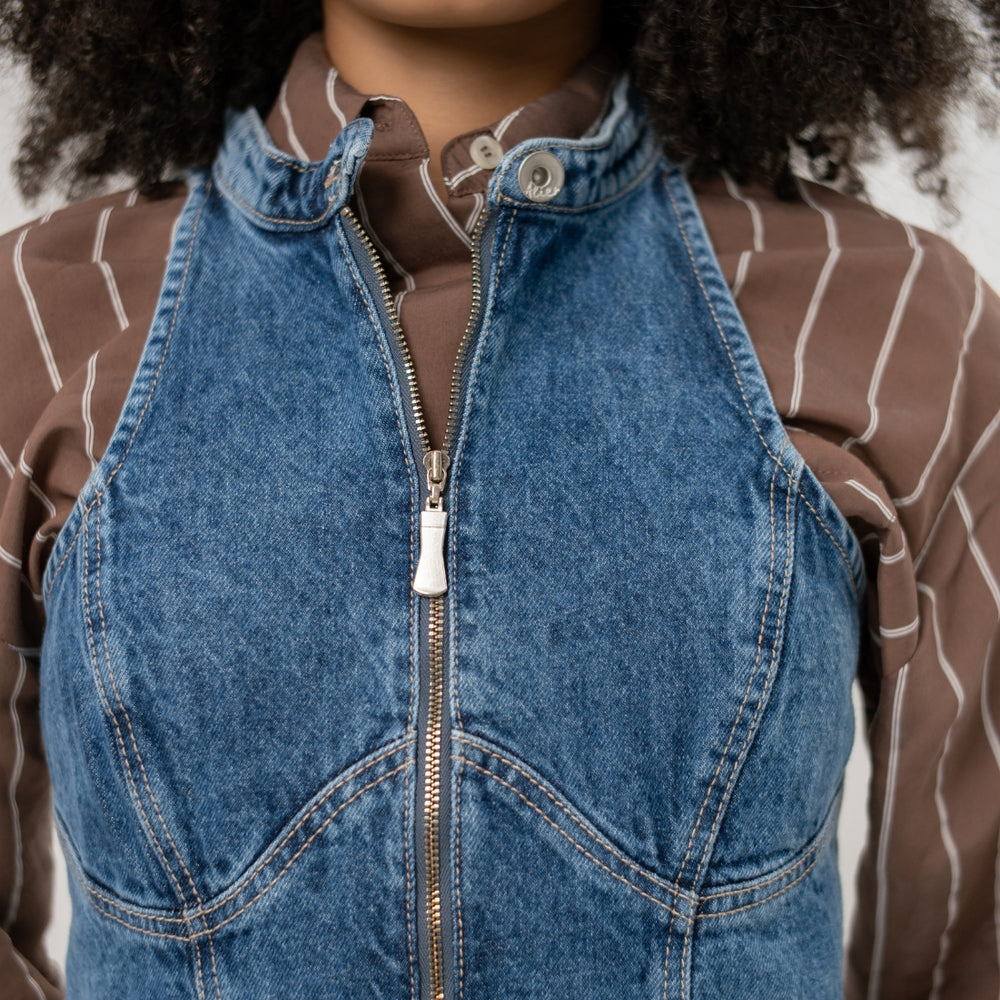 
                      
                        Women's Blue Denim Mini Dress
                      
                    
