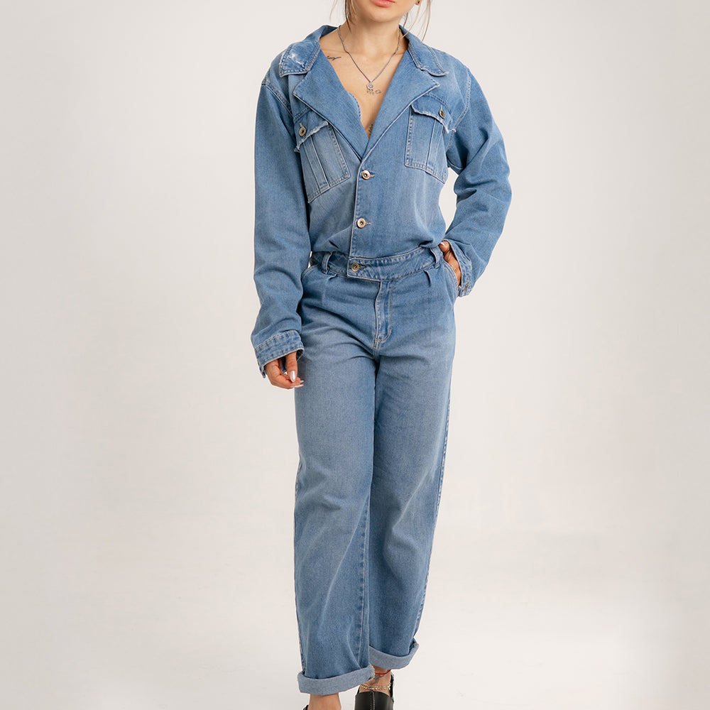 
                      
                        DENIM JUMPSUIT
                      
                    