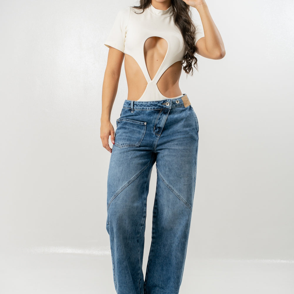 Women's Low Rise Barrel Jeans