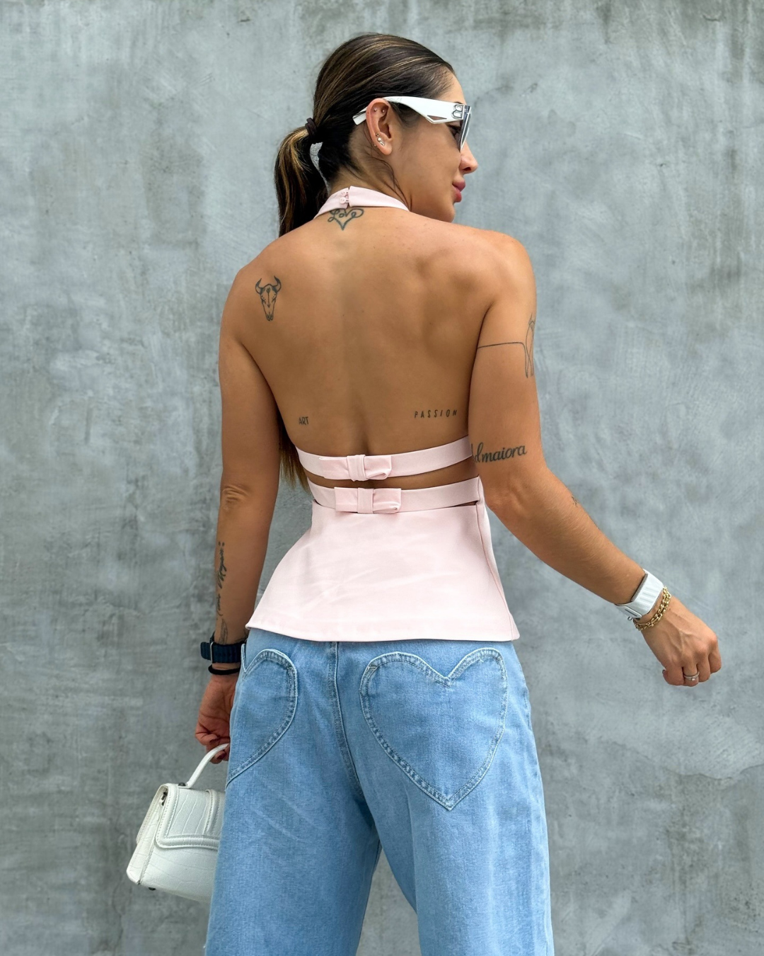 BAGGY RELAXED LIGHT BLUE ALIEN JEANS