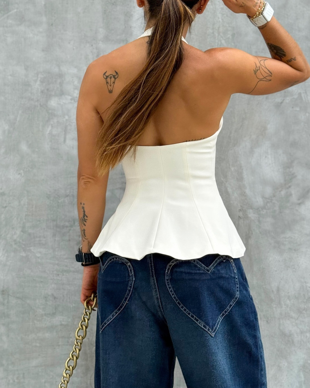 BAGGY RELAXED DARK BLUE ALIEN JEANS