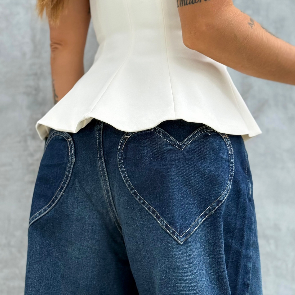 BAGGY RELAXED DARK BLUE ALIEN JEANS