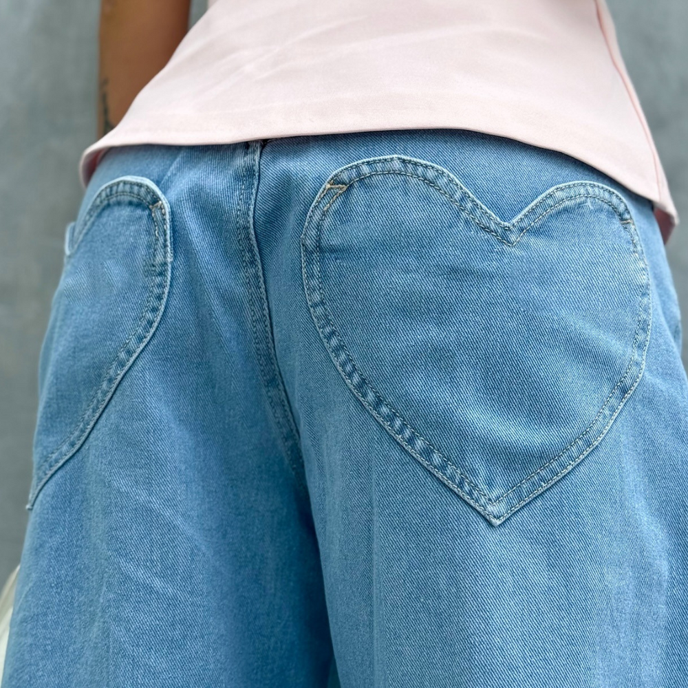 BAGGY RELAXED LIGHT BLUE ALIEN JEANS