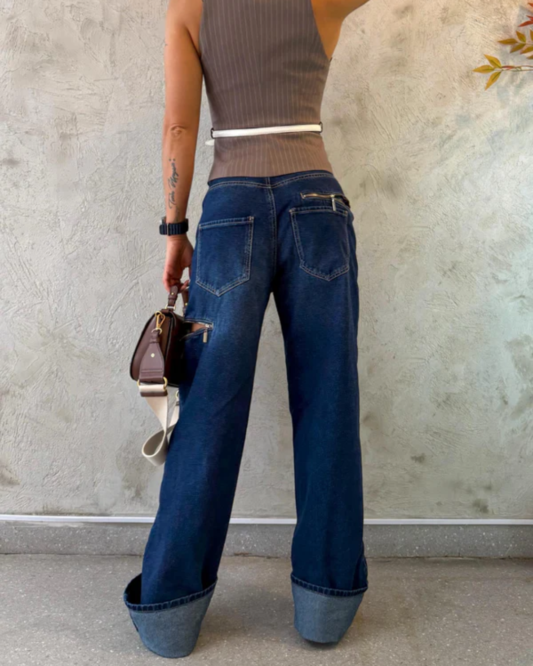 ALIEN BAGGY JEANS DARK BLUE