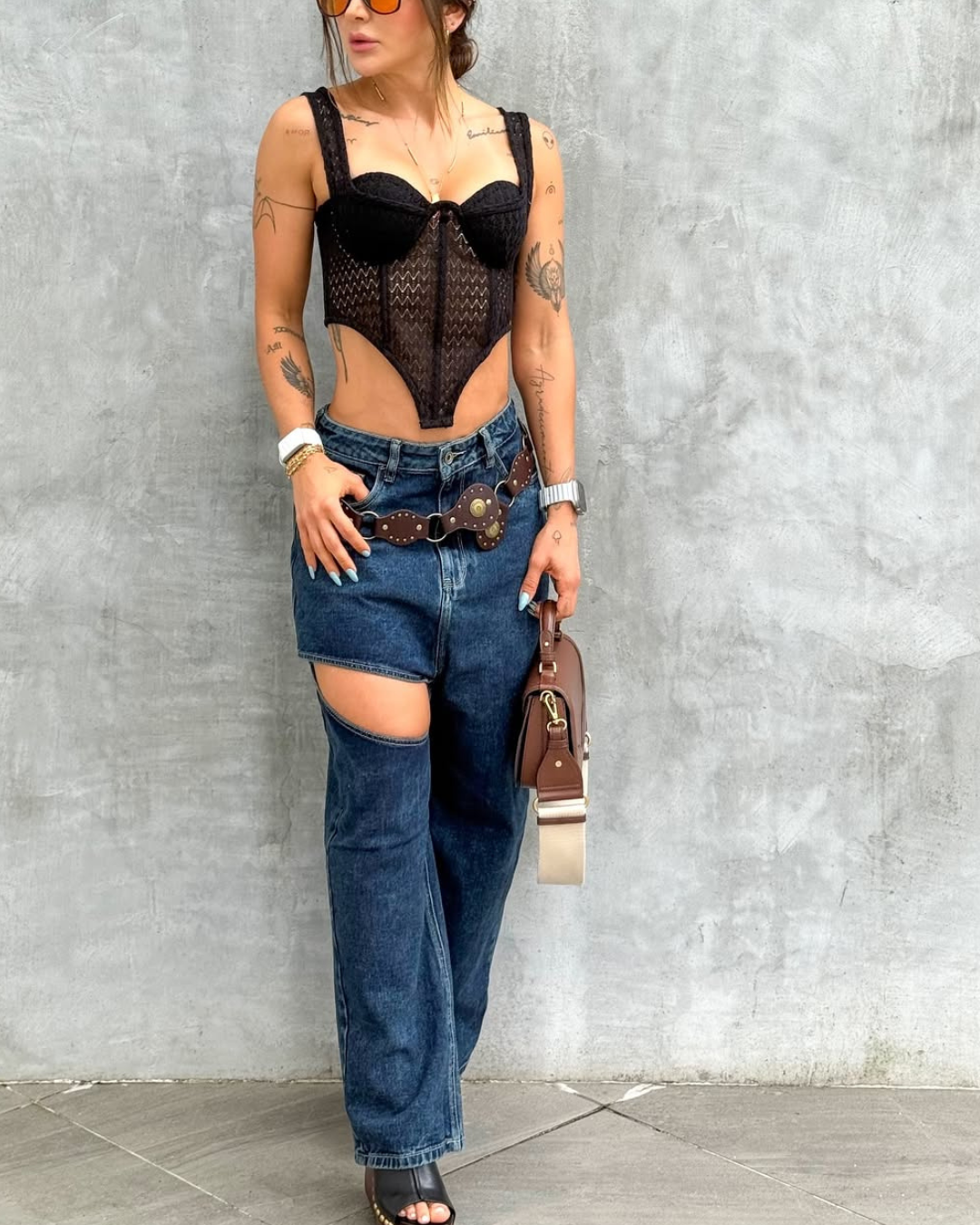 BARREL DARK BLUE ALIEN JEANS CUT OUT